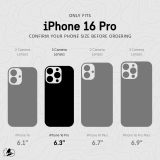 Pelican Ranger iPhone 16 Pro Case [Compatible with MagSafe] Rugged Magnetic Phone Case with 12ft Military-Grade Drop Protection - Heavy Duty Phone Cover for iPhone 16 Pro - Frosted Clear