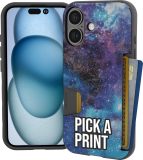 Smartish® iPhone 16 Pro Wallet Case - Wallet Slayer Vol. 1 [Slim + Protective] Credit Card Holder - Drop Tested Hidden Flip Card Slot Cover Compatible with Apple iPhone 16 Pro - Blues on The Green