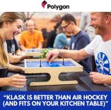 KLASK: The Magnetic Award-Winning Party Game of Skill - for Kids and Adults of All Ages That’s Half Foosball, Half Air Hockey