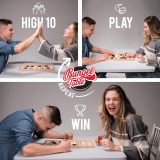 Large Fast Sling Puck Game - Test Your Speed and Accuracy with This Fast Action Super Winner Wooden Air Hockey Board Game - Guaranteed Fun for Family Game Night or Party with Friends