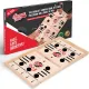 Large Fast Sling Puck Game - Test Your Speed and Accuracy with This Fast Action Super Winner Wooden Air Hockey Board Game - Guaranteed Fun for Family Game Night or Party with Friends