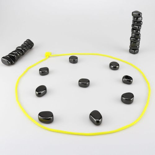 Magnetic Chess Game, Magnetic Chess Game with Stones, Magnetic Chess Game with Rocks, Magnet Game with String, Magnet Chess Game, Puzzle Strategy Games for Kids and Adults