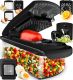 Fullstar Vegetable Chopper - Food Chopper - Onion Chopper - Vegetable Slicer & Spiralizer - Veggie Chopper with Container - Kitchen Gadgets - Home Essentials - Kitchen Accessories (4 in 1, White)