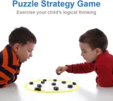 Magnetic Chess Game, Magnetic Chess Game with Stones, Magnetic Chess Game with Rocks, Magnet Game with String, Magnet Chess Game, Puzzle Strategy Games for Kids and Adults