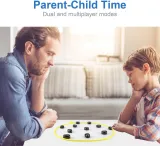 Magnetic Chess Game, Magnetic Chess Game with Stones, Magnetic Chess Game with Rocks, Magnet Game with String, Magnet Chess Game, Puzzle Strategy Games for Kids and Adults