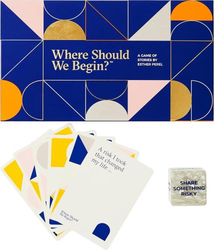 ESTHER PEREL Where Should We Begin Game of Stories - Conversation Cards for Couples, Friends, & Co-Workers - Interactive Couples Game w/ 200 Prompt Cards - 2-6 Player Card Games for Couples