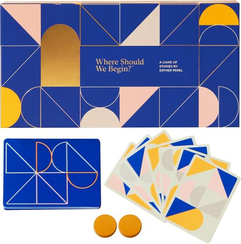 ESTHER PEREL Where Should We Begin Game of Stories - Conversation Cards for Couples, Friends, & Co-Workers - Interactive Couples Game w/ 200 Prompt Cards - 2-6 Player Card Games for Couples