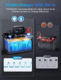 Battery Charger Automotive Trickle Charger Battery Maintainer, TOPDON T4000 4A/1A for 6V/12V Lead-Acid/Lithium ion Batteries Auto Smart Battery Desulfator with Temperature Compensation AGM Deep Cycle