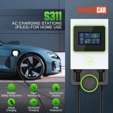 PLAYOCCAR 7kW EV Charging with APP Station Upgraded (110V 32A) Portable EV Charging Station Adjustable Charging Power APP Control, LED Display and Proximity Card for All Electric Vehicles.