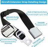 Airplane Seat Belt Extender, Seatbelt Extender Adjustable 7-31  for all Airplane include Southwest Airlines 737-800(Two in one)