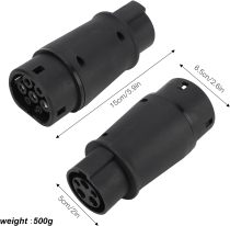 EV Connector, Electric Vehicles Charging Adapter Type 1 to Type 2 Adapter IP54 16A/32A 230V Universal Charging Station Plug