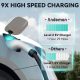 Level 2 EV Charger Portable 32Amp,7.68KW Electric Vehicle Charger 240V,SAE-J1772 and NEMA 14-50 Plug, Scheduled Charging,Adjustable Current, 21 FT Cable for EV and Hybrid Vehicles,Black
