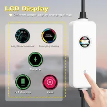 40A Level 2 EV Charger for Home Portable Electric Car Charger with 25FT Cable, 220V-240V, EV Home Charging Station, SAE J1772 Connecter, NEMA 14-50 (40A丨NEMA 14-50)