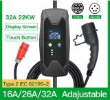 Electric Vehicle Charging Stations EV Charger 22kw 3 Phase Type 2 EVSE EV Charger Level 2 32A 22kw 380V Wallbox 5m Cable for Electric Car Home Charging