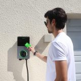 Autel MaxiCharger Home Smart Electric Vehicle (EV) Charger, 50 Amp Level 2 Wi-Fi and Bluetooth Enabled EVSE, Indoor/Outdoor Car Charging Station, with RFID Cards
