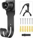 EV Charger Holder, EV Charger Nozzle and Cable Holder for SAE J1772 Connector, EV Charger Holster Dock for Indoor & Outdoor Use with Secure Lock, Strap Tie, Wall Anchors and Screws