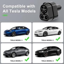 CCS Tesla Charger Adapter for Model 3 Y S X, Up to 250KW DC Fast Charging Compatible with All CCS1 Chargers, for CCS Enabled Tesla Car Only