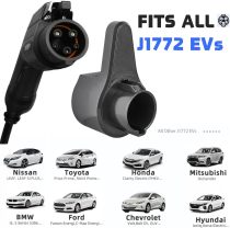 EV Charging Cable Holder Wall Mount for J1772, Electronic Vehicle Charger Cord Hanger, EVSE Car Charger Cable Organizer Management, EV Charging Plug Cord Protector Wall Hook SAE J1772 Connector