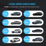 ORICO EV Charger Level 2 Portable Electric Vehicle Charger 4-Gear Charging Speed Adjustable, NEMA 14-50R 110V-240V 32 Amp with 16.4 ft Extension Cord and Storage Bag - Compatible with J1772 EVs