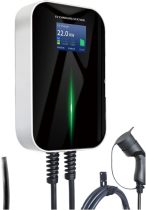EV Car Type2 Charger Control Electric Vehicle Charging Station 380V 22KW with 6M Cable 32A 3 Phase 62196-2 Outdoor Charging Station (Color : 22kw APP Control Size : U)