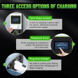 PLAYOCCAR 7kW EV Charging with APP Station Upgraded (110V 32A) Portable EV Charging Station Adjustable Charging Power APP Control, LED Display and Proximity Card for All Electric Vehicles.