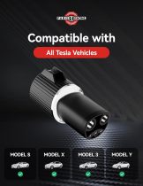Tesla Charging Adapter 80A/240V AC, Paris Rhône J1772 to Tesla Adapter, SAE J1772 EV Adapter, Tesla Mobile Charger with Fast Charging Tesla Model 3/Y/X/S Adapter, Optimal Fit, Easy Setup