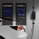 Level 2 EV Charger, with APP/WiFi/Bluetooth, 32A, 240V, Portable Fast Electric Vehicle Charger, Flexible 16ft Cable, Adjustable Current & Time Delay, J1722, Car Charging with NEMA14-50P