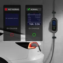 Level 2 EV Charger, with APP/WiFi/Bluetooth, 32A, 240V, Portable Fast Electric Vehicle Charger, Flexible 16ft Cable, Adjustable Current & Time Delay, J1722, Car Charging with NEMA14-50P