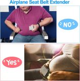 Coolrunner Airplane Seat Belt Extender, Adjustable 7-32  Airplane Seatbelt Extender - FITS ALL Airlines - Free Carrying Case Black