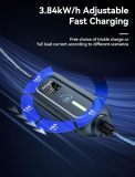 Level 1+2 Portable Tesla Charger - 16Amp 120V/240V,Adjustable Smart Plug-in Electric Car Charger for Tesla with NEMA 5-15 and 6-20 Plug, Compatible with All Tesla Models X/Y/3/S (21FT)