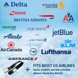 Airplane Seat Belt Extender, Seatbelt Extender Adjustable 7-31  for all Airplane include Southwest Airlines 737-800(Two in one)