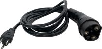 Charging Power Cord Assembly Fits for Evolution ICON Golf Carts, Replaces OEM# 2.04.0620 (Orange)