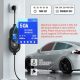 50 Amp Electric Vehicle Charger Level 2 Portable EV Charging Station with 25 FT Cord Super Fast Car Charging Station, NEMA14-50 with SAE J1772, Compatible Indoor/Outdoor