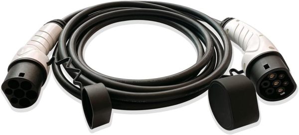 Electric Vehicle Charging Stations EV Charging Cable32A 7.2KW 62196-2 5M Electric Car Charger Station Electric Vehicle Charging Cable Compatible (Color : 16Aphase Size : W)