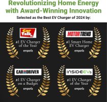 EMPORIA Level 2 EV Charger with PowerSmart Load Manager - Avoid Costly Panel Upgrades - NACS Plug Works with Tesla, Preconfigured for Hardwired Install with Whip, UL/Energy Star