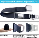 Airplane Seat Belt Extender, Seatbelt Extender Adjustable 7-31  for all Airplane include Southwest Airlines 737-800(Two in one)