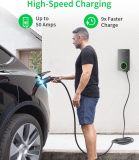 Autel MaxiCharger Home Electric Vehicle (EV) Charger, up to 50 Amp, 240V, Level 2 WiFi and Bluetooth Enabled EVSE, Hardwired, Indoor/Outdoor, 25-Foot Cable with RFID Cards