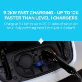 KastLite BreezEV 48 Amp EV Level 2 Charger, NEMA 14-50 Plug, J1772 Connector, 18-FT Cable | 240V IP65 Universal Wall Mount Electric Vehicle/Car Home Charging Station, 24A/32A/40A/48A Flex Output