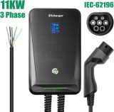 Electric Vehicle Charging Stations EV Charger Type 2 16A 3 Phase Wallbox Electric Car Charging Station with 6.1M Cable 11KW IEC 62196-2 ( Color : 32A 1 Phase 7KW )