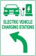 Electric Vehicle Charging Station Sign – Direction for EV Charging Station, Vivid Design Plus UV Protection to Last Longer, 3M Reflective(EGP) Rust-Free Aluminum at 18”x12” 0.04”