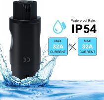 EV Charger Type 1 to Type 2 Adapter,SAE J1772 to IEC 62196-2 Adapter Level 3 32A Charger Connector Adapter