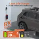 Alxum Level 2 EV Charger 9.6Kw 40A with NEMA 14-50 Plug - Portable EV Car Charger with 25ft Cable Support Adjustable Current and Timing Delay for J1772 Electric Car Home Charging Station UL Certified