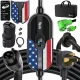 Tera Electric Vehicle Charger Level-2: Level 1 for Tesla J1772 EV 32A 8A 110V 240V Portable & Wall Connector Dual Use ETL NEMA 14-50 & 5-15 Wi-Fi Enabled 25FT Cable with Holder P01