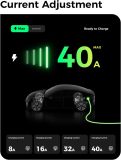 Level 2 EV Charger, 40A 240V Schedule Timer Portable EV Home Charging Station, 8A/16A/32A/40A Adjustable Current 20ft Cable, Compatible with All SAE J1772 EVs