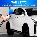 SAE J1772 Portable Level 2 EV Charger, 40 Amp, 90-260V, 9.6KW, Charging Cable with NEMA 14-50 Male Plug Home Charging, Indoor/Outdoor ev Charge Station Charge Gun