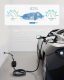 Level 1/2 Portable EV Charger 16Amp 110-240V with 21ft Cable, Plug-in Home EV Charging Station for SAE J1772 Electric Car, with NEMA 6-20 Plug & Name 5-15 Adapter (16Amp Portable Charger)