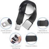 Coolrunner Airplane Seat Belt Extender, Adjustable 7-32  Airplane Seatbelt Extender - FITS ALL Airlines - Free Carrying Case Black