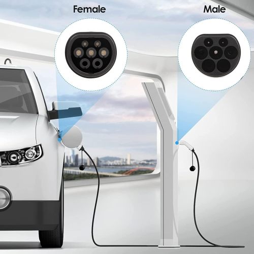Type 2 to Type 2 IEC 62196‑2 Portable EV for CHARGER 32Amp 22KW Electric Vehicle Charging Cable 3 Phase 5m/16.4ft New energy auto parts