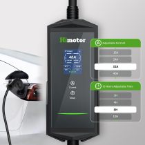 EV Charger Level 2, 16-40A 110-240V, Include J1772 to Tesla Adapter, Tesla Charger, with 26ft Charge Cable and NEMA 14-50 Plug, with Function of Adjustable Current and Reserve Charging Time
