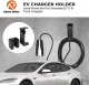 Alpha Rider EV Charger Holder, Upgraded EV Charging Control Box Holder, Cable Organizer & Nozzle Holster Dock for All J1772 & Tesla Charger Connector, Wall Mount EV Charger Storage
